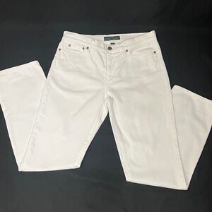 Ralph Lauren Women's White Straight Leg Jeans Women’s Size 4